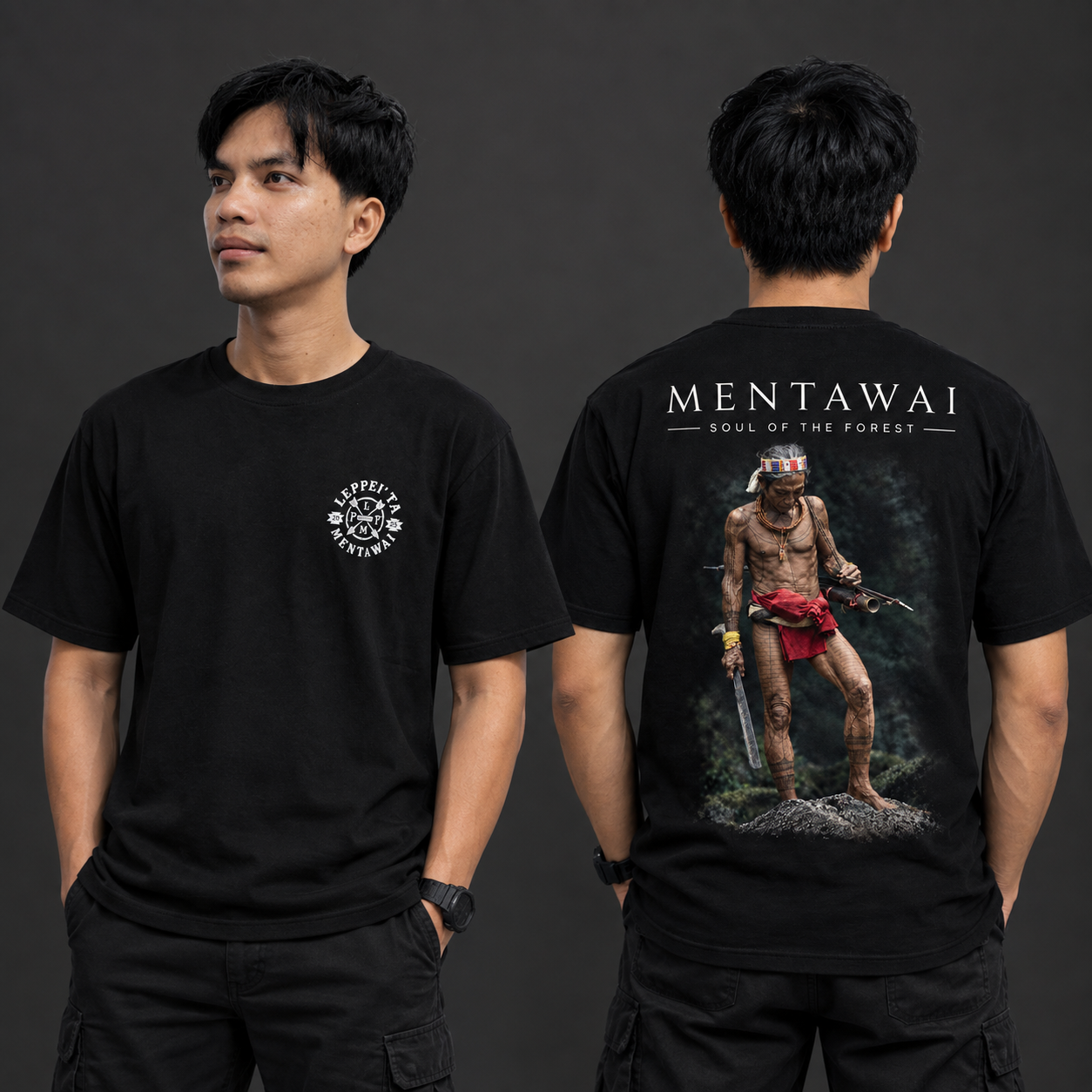 Kaos distro premium Brand local Sikerei Mentawai